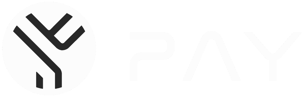 Stylized tree-like logo icon next to the faded word PAY.